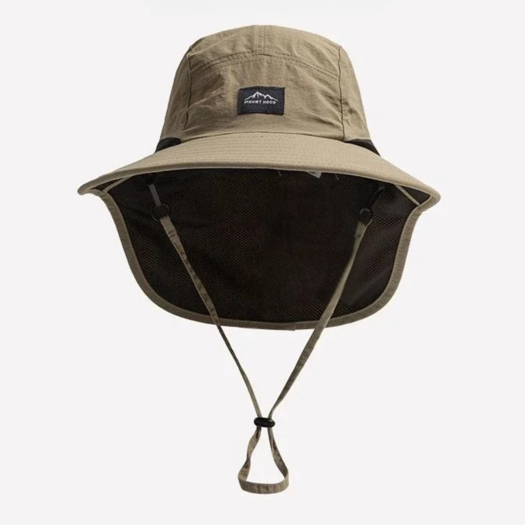 Sun Hat with Neck Flap UPF 50+ Protection Wide Brim Breathable Adjustable Foldable for Hiking Fishing Golf Beach Outdoor Activities Men Women | Lonoma