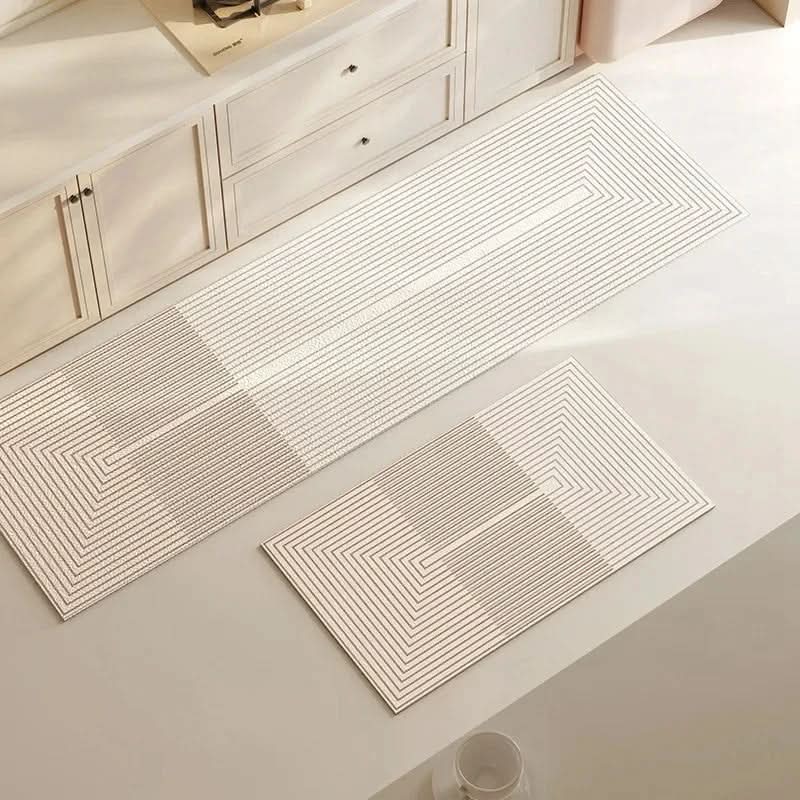 Tapis de Cuisine Antidérapant Mousse PU Confort Prolongé Debout Protection Sol Lavable Moderne 40x60 à 50x160 cm | Koossa