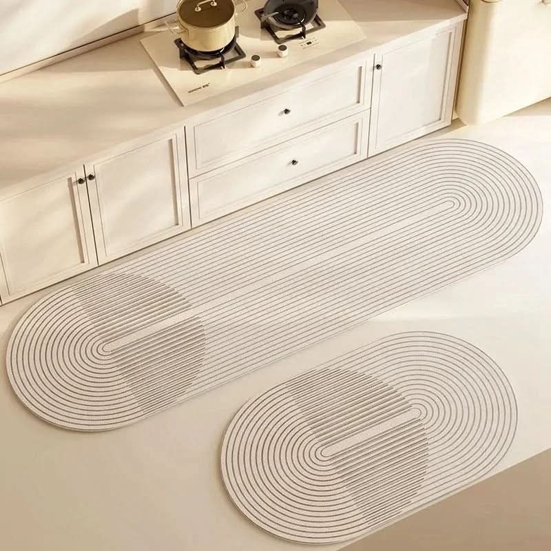 Tapis de Cuisine Antidérapant Mousse PU Confort Prolongé Debout Protection Sol Lavable Moderne 40x60 à 50x160 cm | Koossa