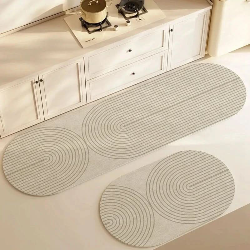 Tapis de Cuisine Antidérapant Mousse PU Confort Prolongé Debout Protection Sol Lavable Moderne 40x60 à 50x160 cm | Koossa