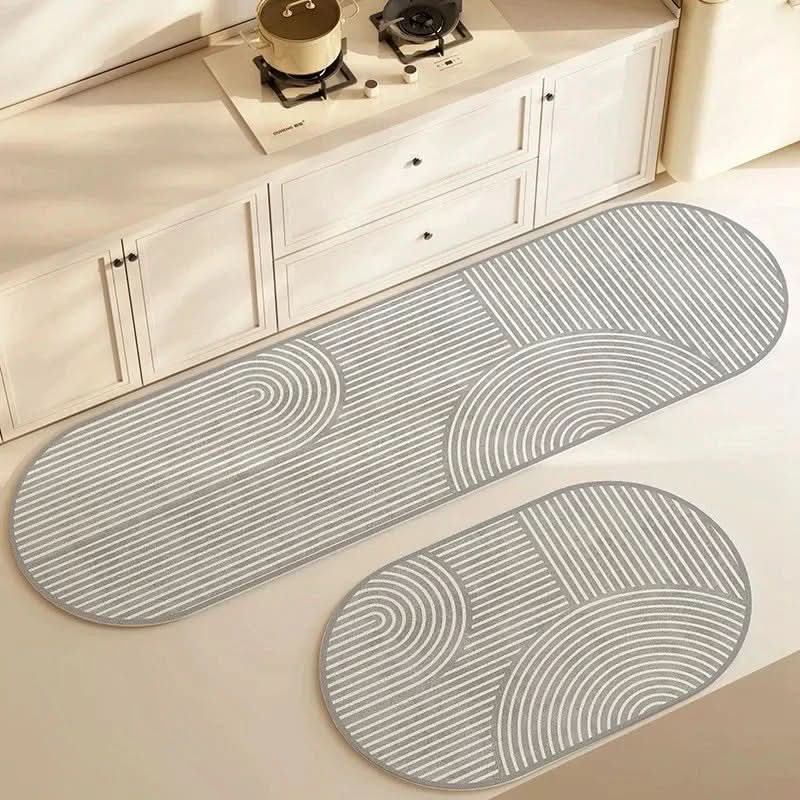 Tapis de Cuisine Antidérapant Mousse PU Confort Prolongé Debout Protection Sol Lavable Moderne 40x60 à 50x160 cm | Koossa