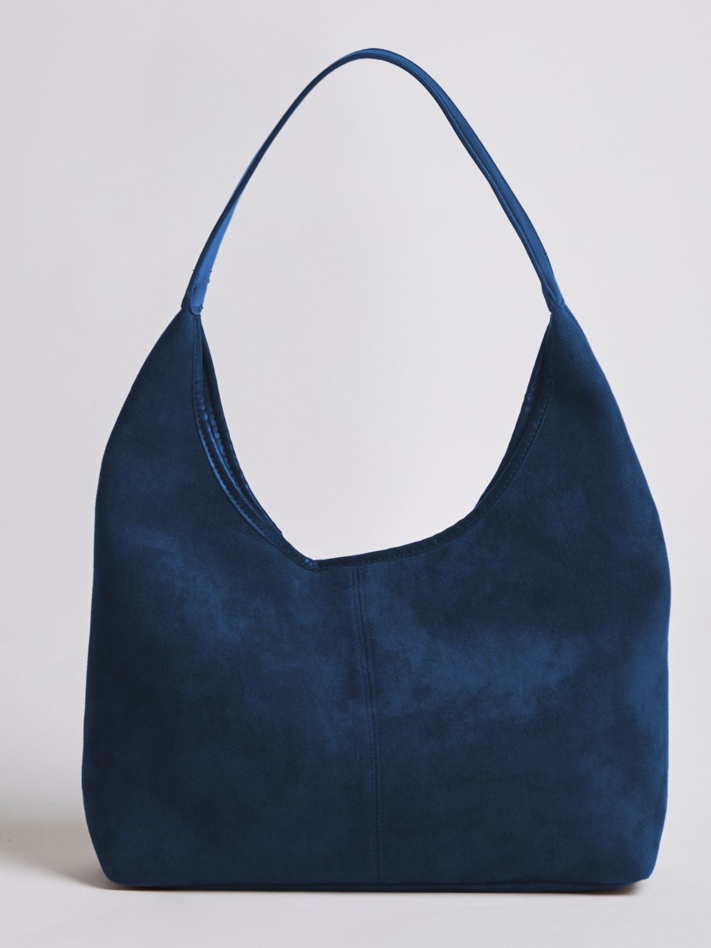 Slouchy Suede-Effect Hobo Bag with Single Shoulder Strap for Everyday Elegance and Effortless Winter Style | Koossa