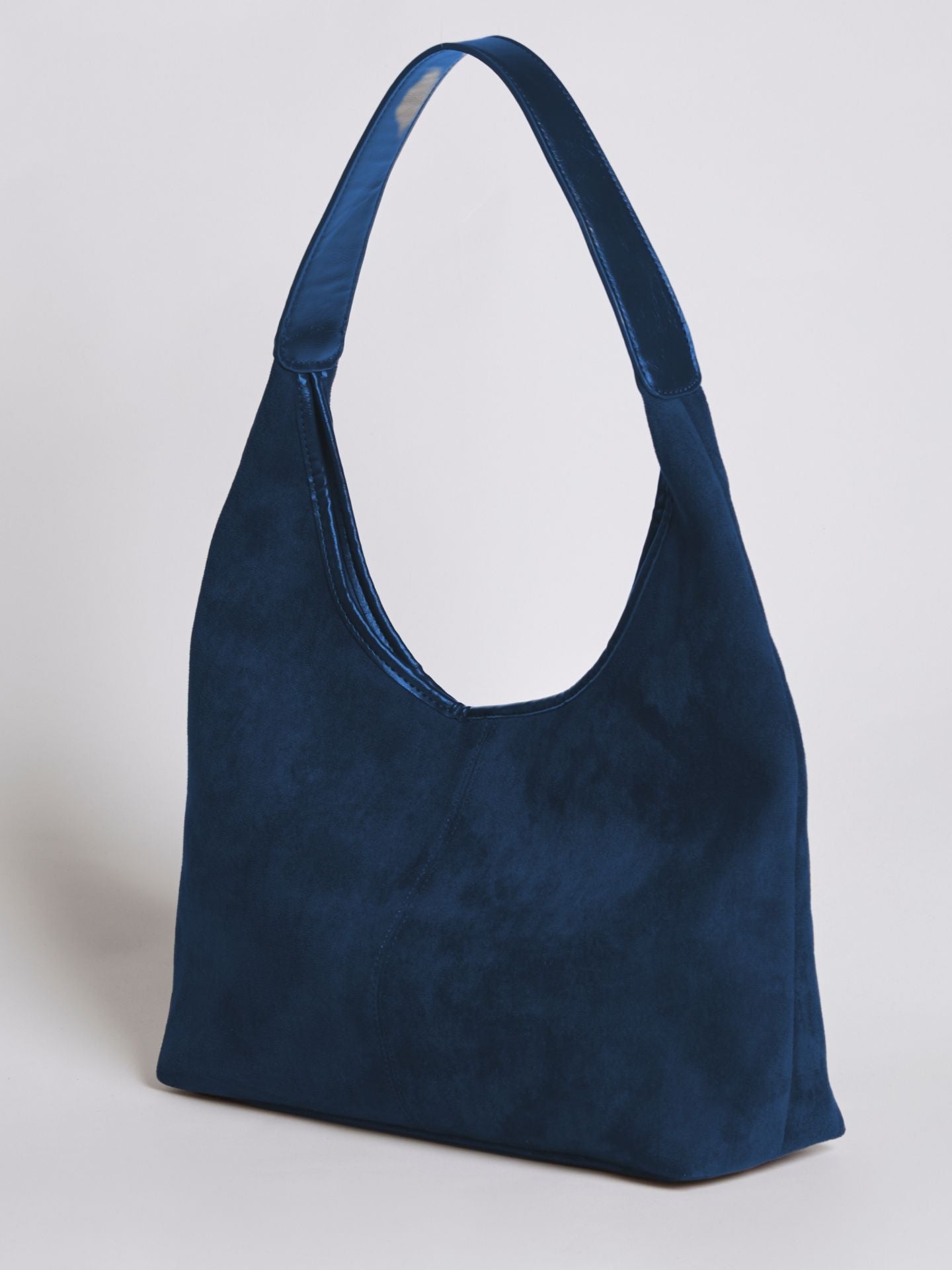 Slouchy Suede-Effect Hobo Bag with Single Shoulder Strap for Everyday Elegance and Effortless Winter Style | Koossa