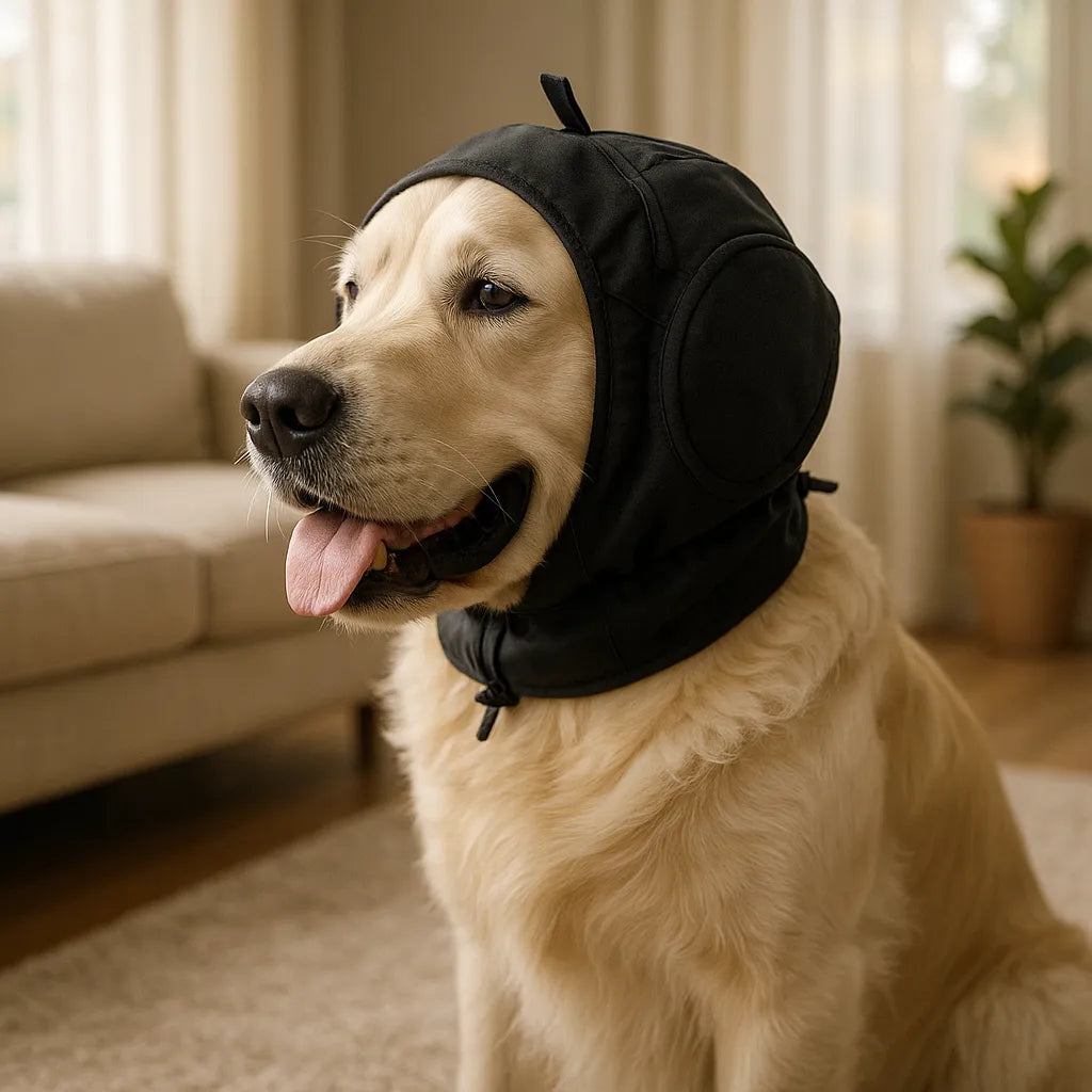 Dog Ear Muffs Noise Reduction Anxiety Relief Fireworks Thunder Travel Calming Hood Adjustable Small Medium Large | Koossa