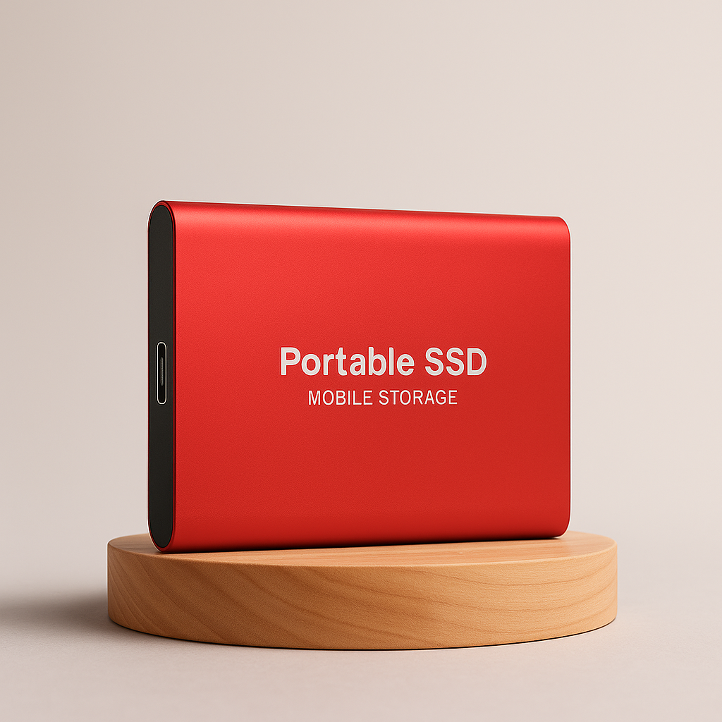 SSD Portable USB-C 3.1 de 1 To à 4 To Ultra-Rapide Compact Noir Bleu Rouge Stockage Nomade Professionnel | Koossa