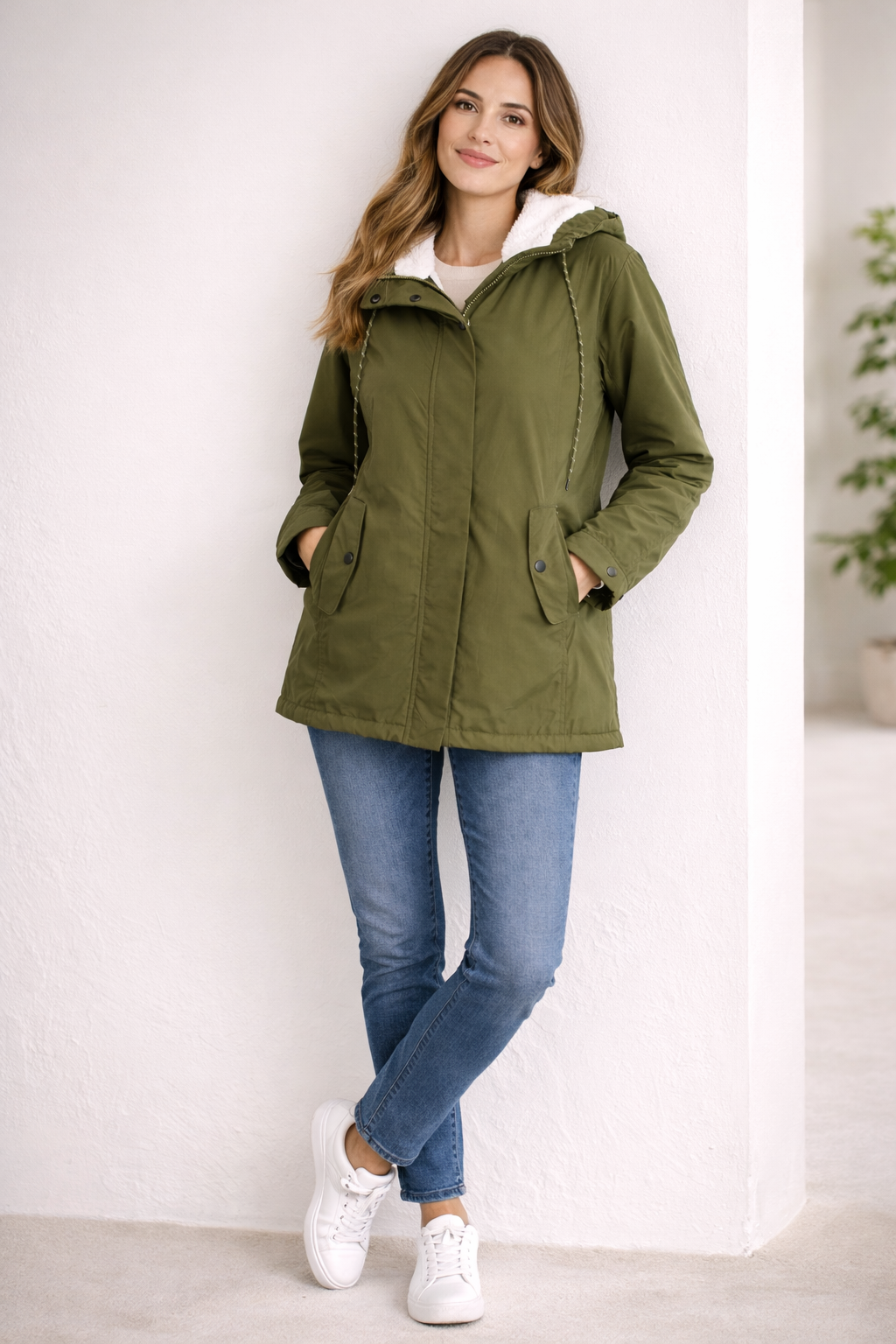 Women's Long Hooded Winter Coat with Quilted Lining — Classic Warmth for Everyday Elegance & Cold Weather | Koossa
