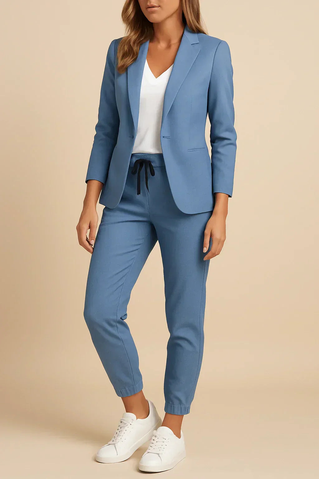 Women's Tailored Two-Piece Suit — Classic Jacket & Trouser Set for Work & Formal Occasions | Koossa