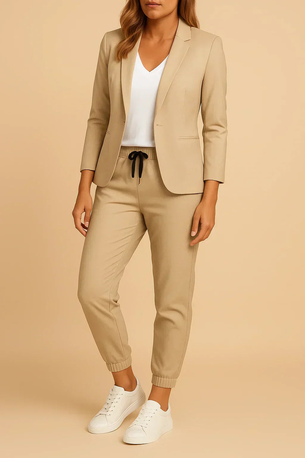 Women's Tailored Two-Piece Suit — Classic Jacket & Trouser Set for Work & Formal Occasions | Koossa