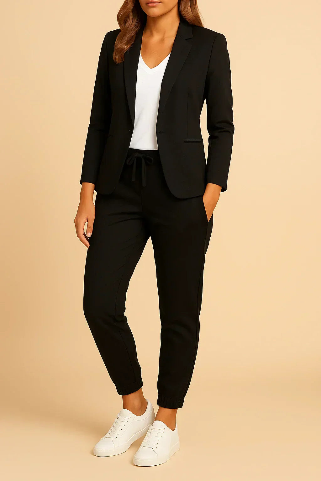 Women's Tailored Two-Piece Suit — Classic Jacket & Trouser Set for Work & Formal Occasions | Koossa