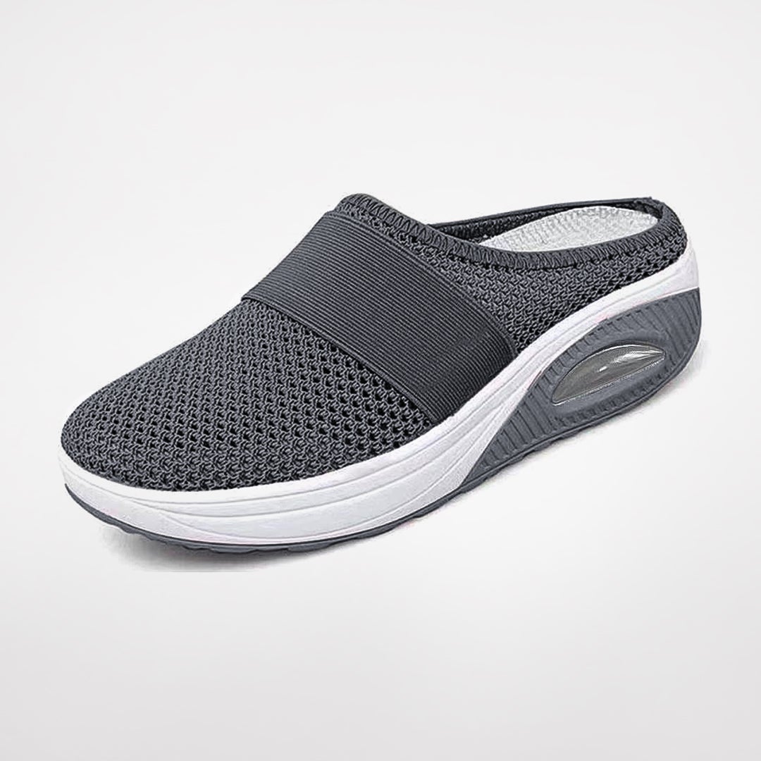Women's Breathable Mesh Slip-On Trainers with Air-Cushioned Sole in Eight Colours for Walking and Everyday Comfort | Koossa