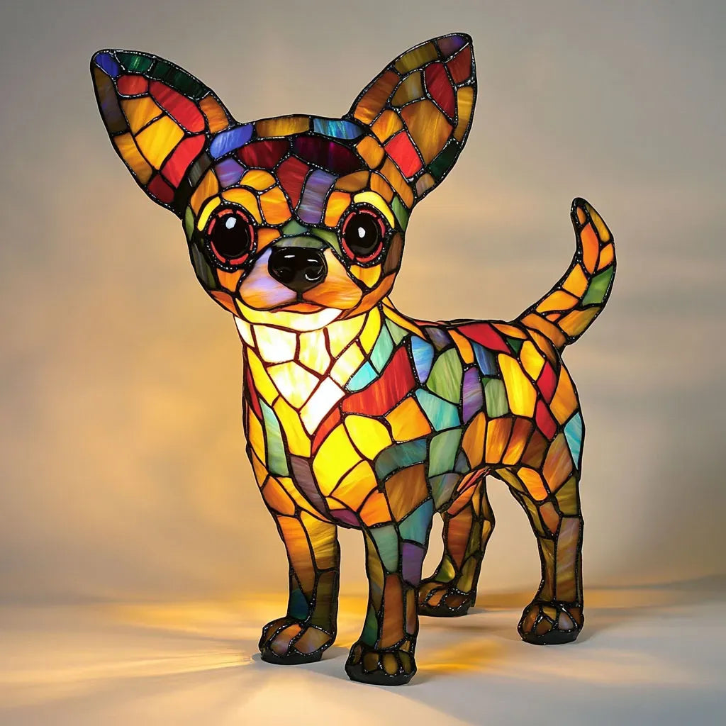 Handcrafted Dog Table Lamp — Warm Ambient Lighting for Pet Lovers & Home Décor Enthusiasts | Koossa