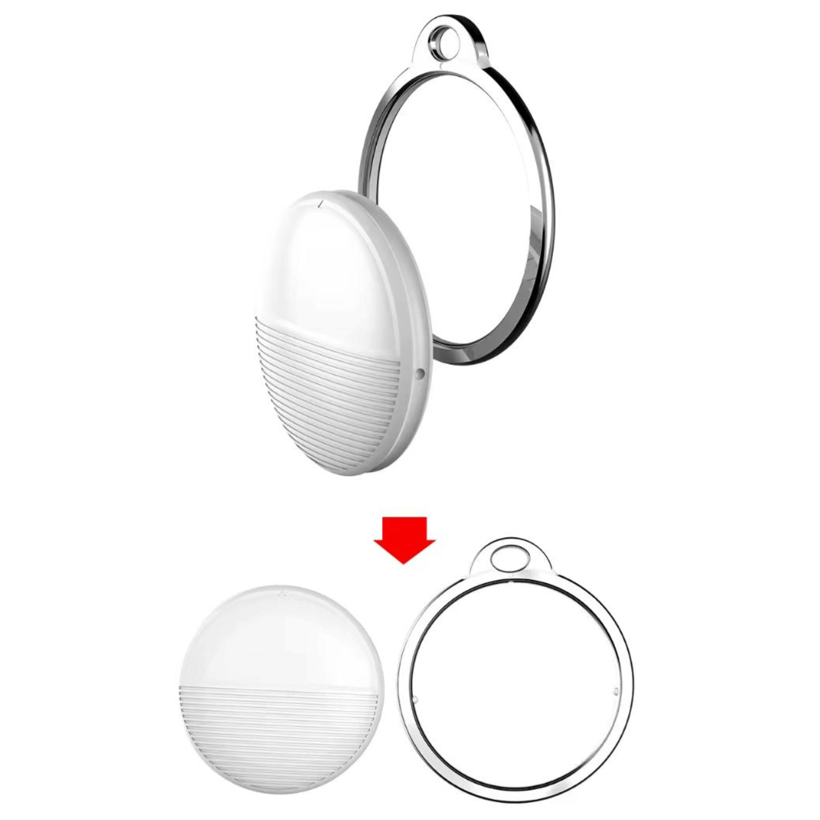Pet Tracker Apple Find My iOS Bluetooth No SIM CR2032 Reflective Collar Cat Dog Locator Lost Mode | Koossa