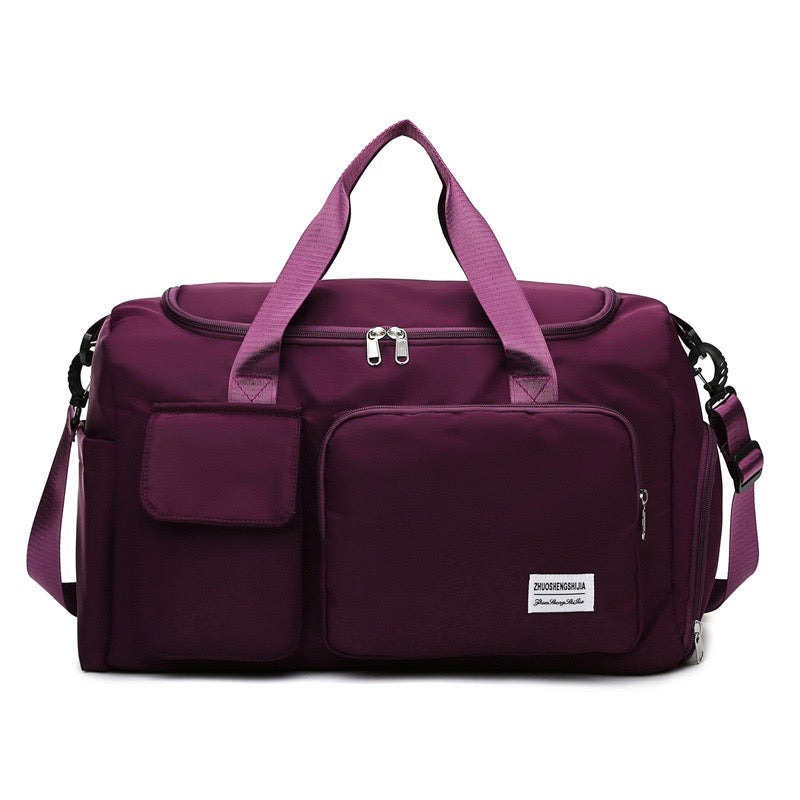 Sports Duffle Weekend Bag with Separate Shoe Compartment — Multi-Pocket Travel Holdall for Gym & Leisure | Koossa
