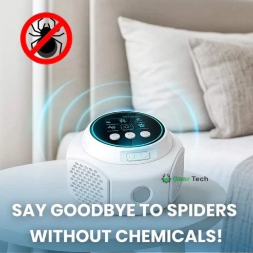 Electronic Spider Deterrent Indoor Outlet Device – Ultrasonic Pest Control for Home, Basement, Garage – Covers Living Areas – Non-Toxic | Lonoma