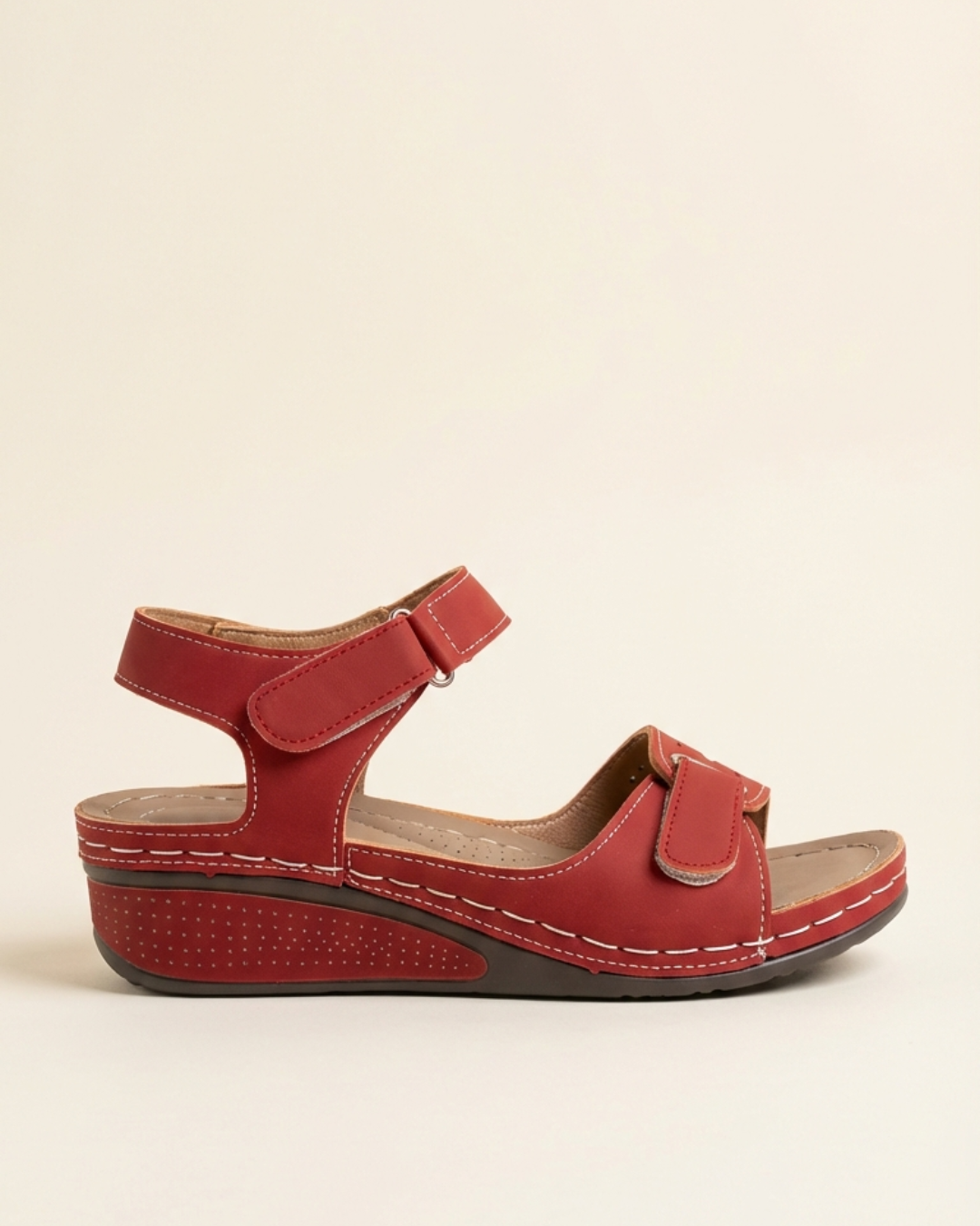 Women's Orthopedic Strap Sandals with Low Heel in Eight Colours – Supportive Summer Footwear with Ergonomic Sole for All-Day Comfort and Elegant Styling | Koossa
