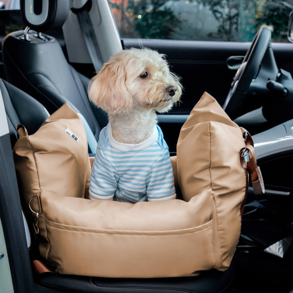 Dog Car Seat Bed Oxford Fabric Waterproof Anti-Slip Safety Buckle Small Medium Dogs Travel Home Carrier | Koossa