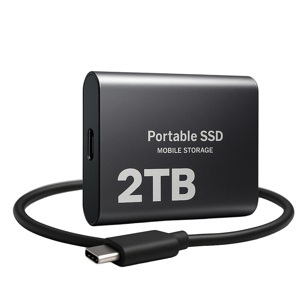 Disque SSD externe portable 2 To USB-C compacte stockage données rapide ultra-léger pour pro créatifs | Koossa