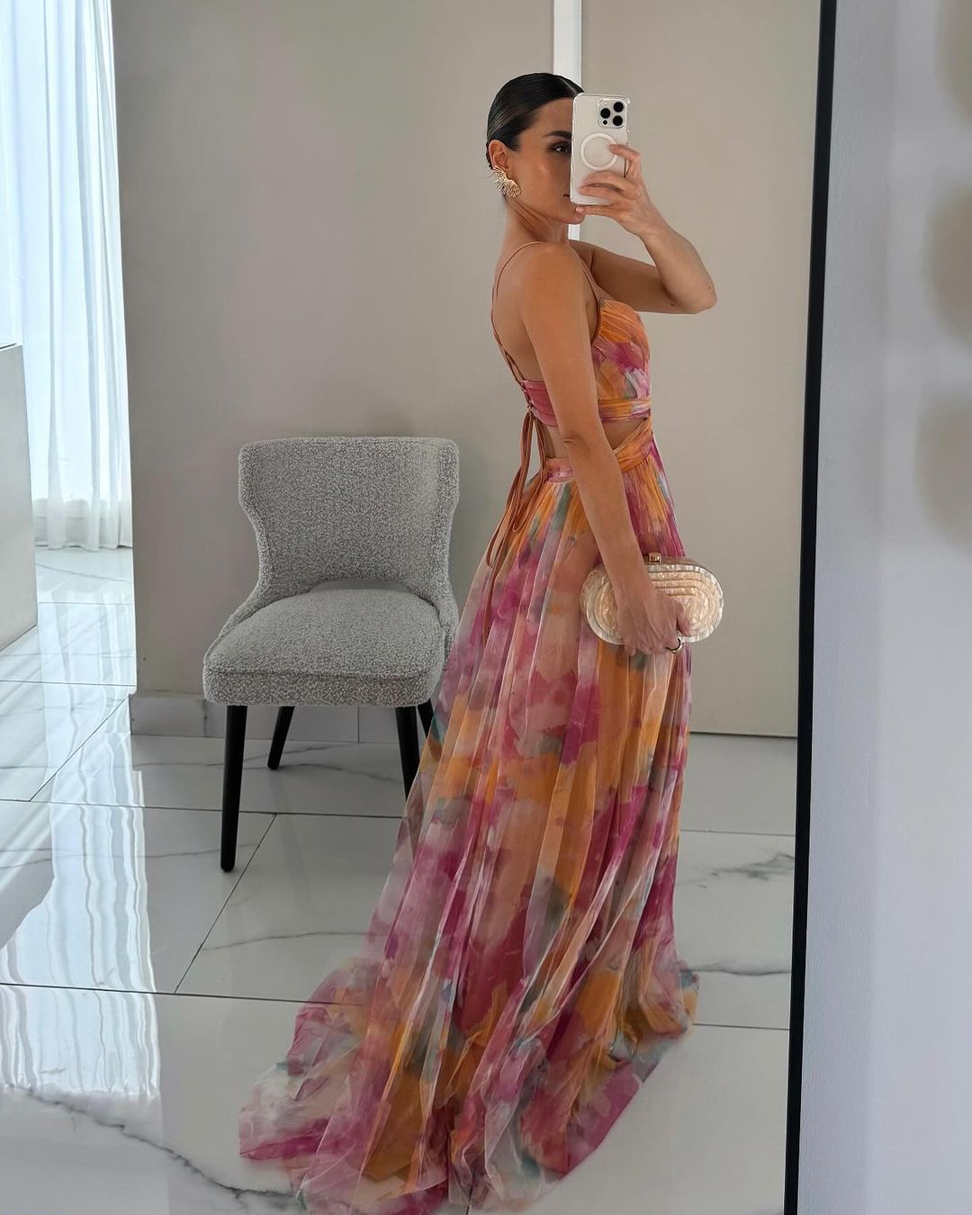Women's Sleeveless Maxi Dress in Botanical Floral Print – Garden Party & Summer Weddings | Koossa
