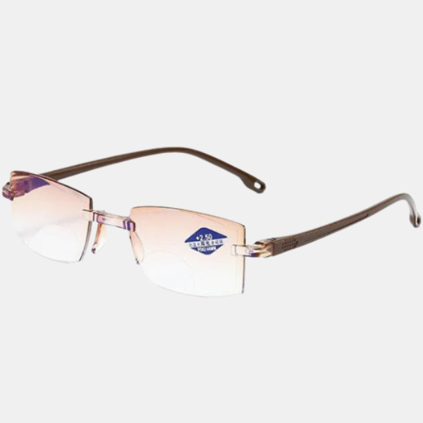 Rimless Progressive Reading Glasses — Ultra-Lightweight Eyewear with Blue Light Protection & Crystal Vision | Koossa