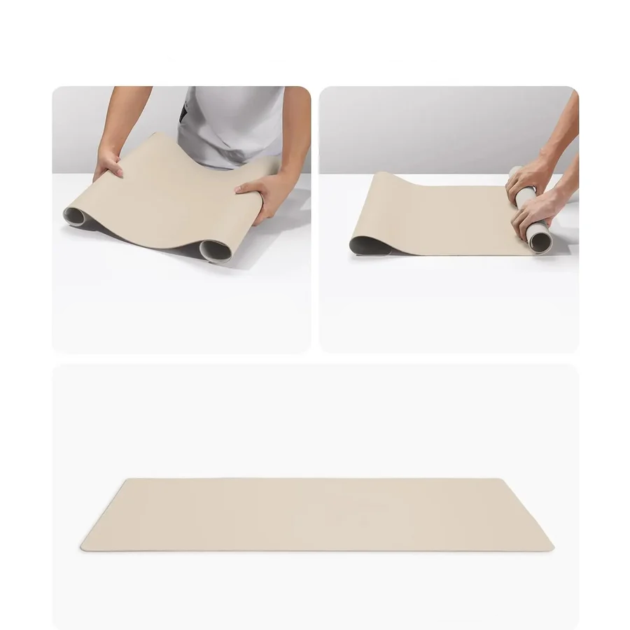 Large Vegan Leather Desk Pad — Water-Resistant Anti-Slip Mouse & Laptop Mat for Office, Home Workspace & Gaming Setup | Lonoma