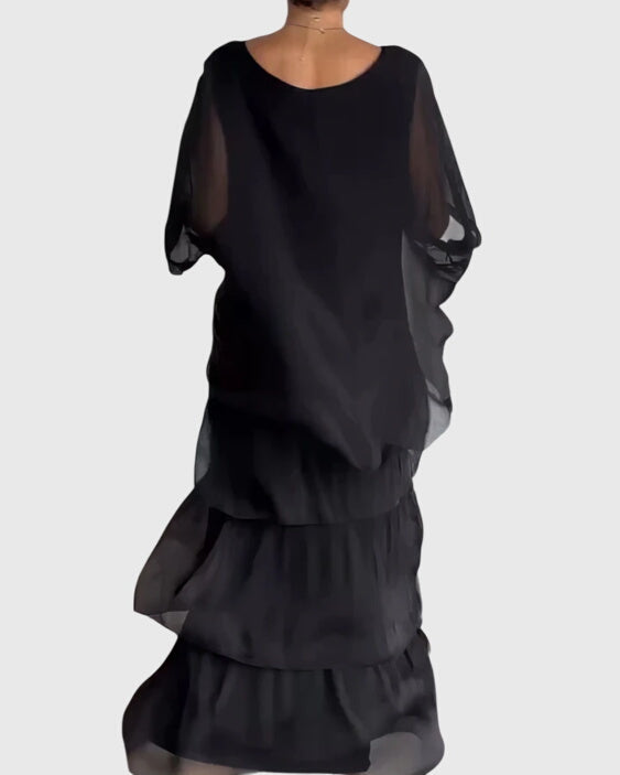 Women's Flowing Maxi Dress — Elegant Floor-Length Summer Dress for Weddings & Garden Parties | Koossa