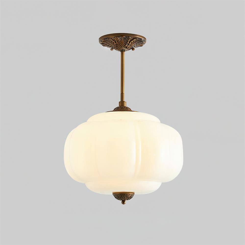 Frosted Glass Dome Ceiling Light 15 in Gold Black White Green Flush Mount Fixture for Kitchen Dining Room Bedroom Bathroom Hallway Entryway | Lonoma