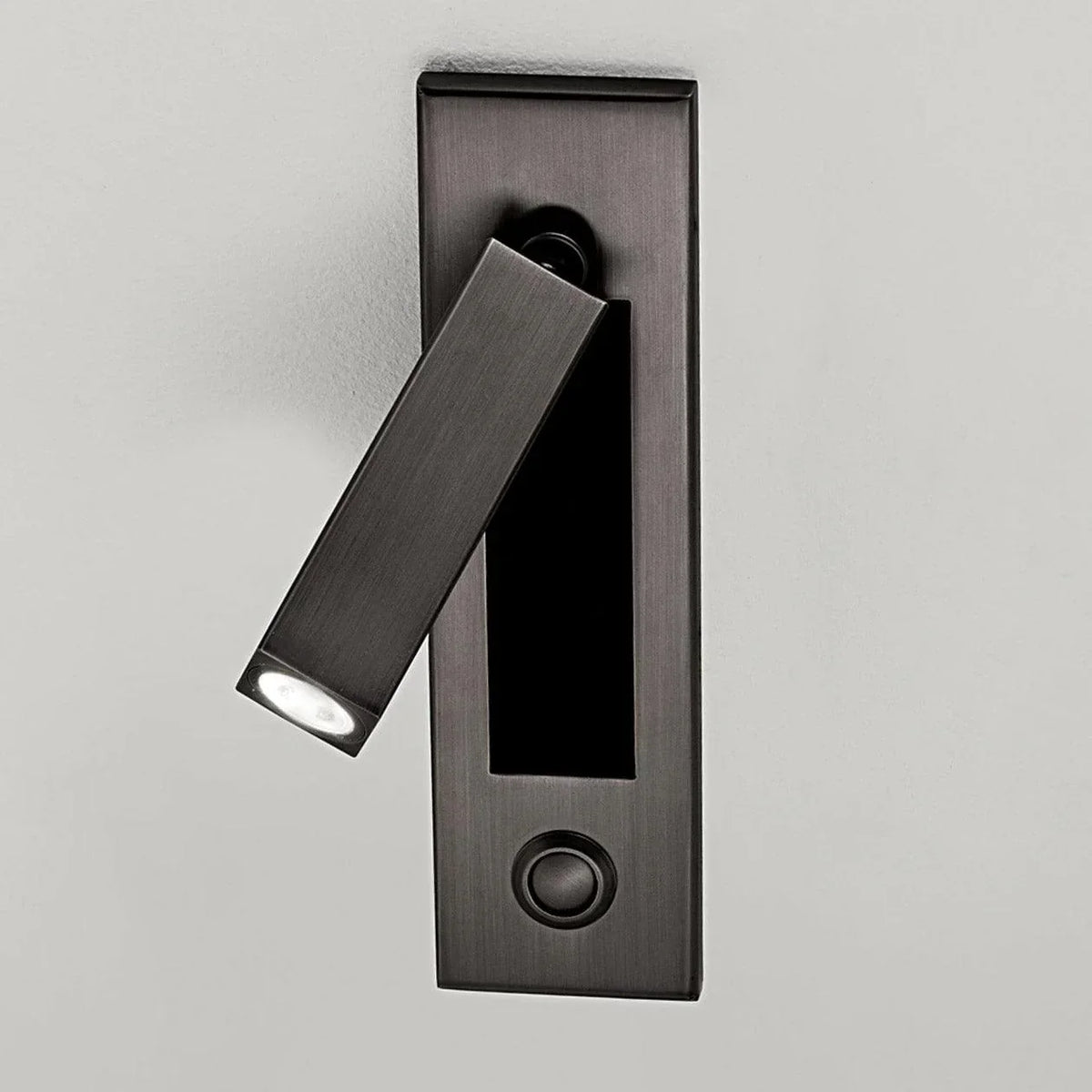 Adjustable Metal Wall Sconce Cylindrical or Square Design Hardwired LED Spotlight for Bedroom Hallway Accent Lighting Brushed Nickel Black | Lonoma