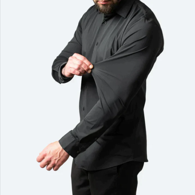 Men's Stretch Shirt — Comfortable Business Shirt for Office & Smart Casual Occasions | Koossa