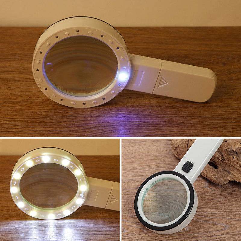 Loupe Éclairée à LED Grossissement 30× pour Lecture Confortable et Vision Améliorée au Quotidien et Travaux de Précision | Koossa