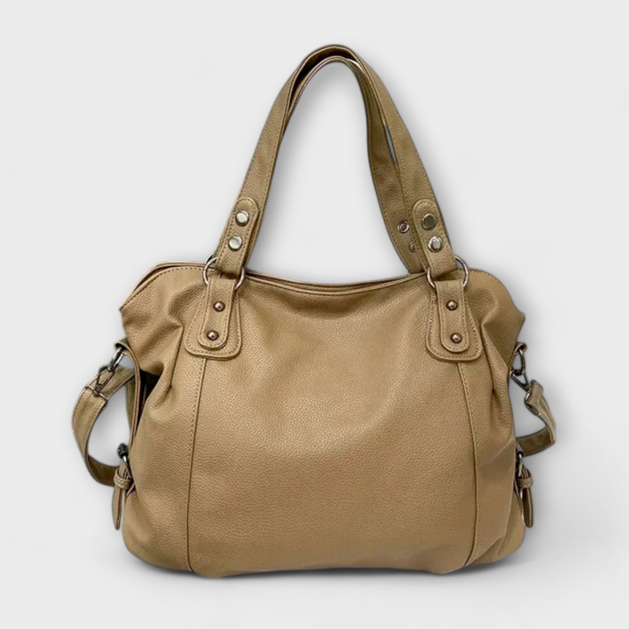 Structured Shoulder Bag with Clean Lines and Adjustable Strap in Four Classic Colours | Koossa