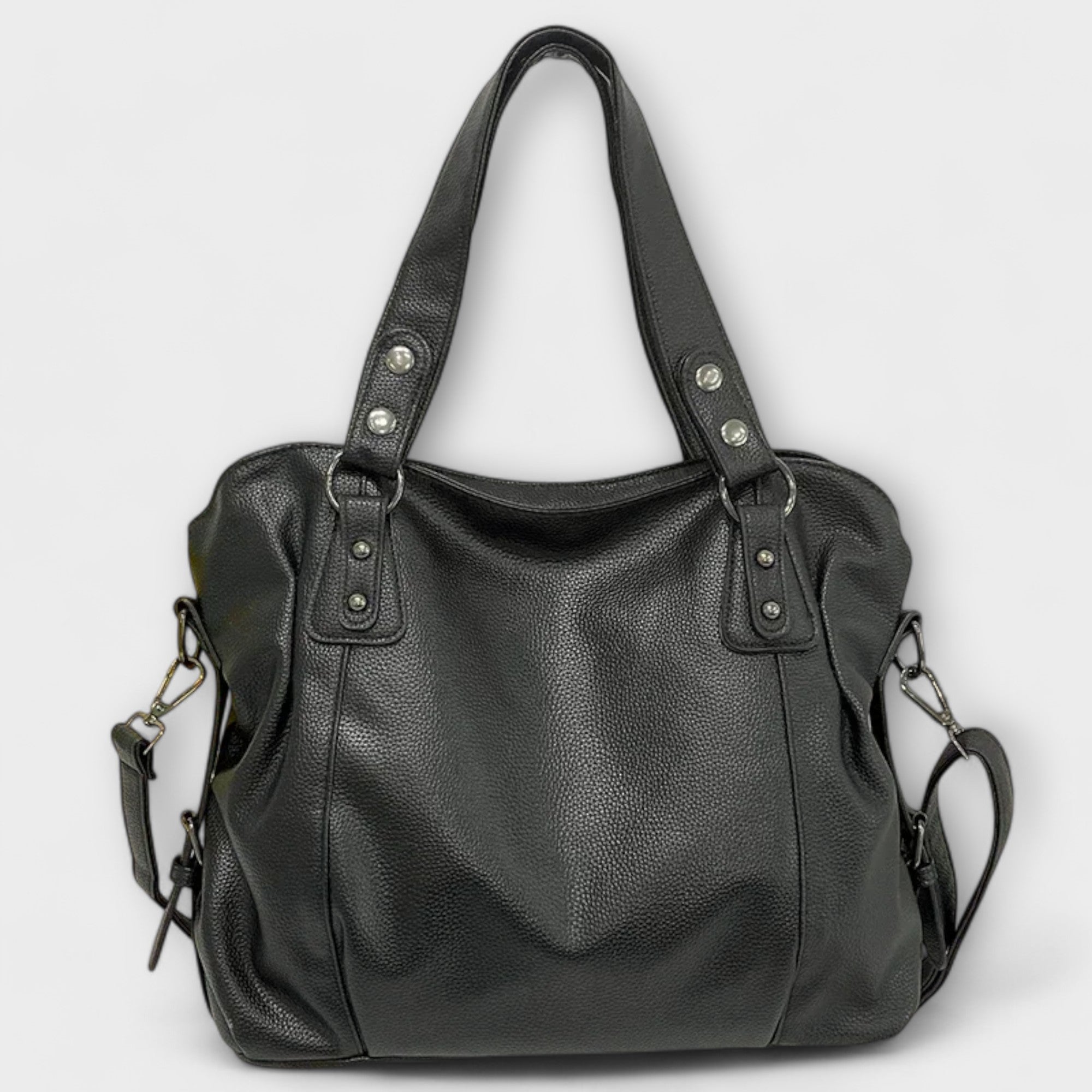 Structured Shoulder Bag with Clean Lines and Adjustable Strap in Four Classic Colours | Koossa