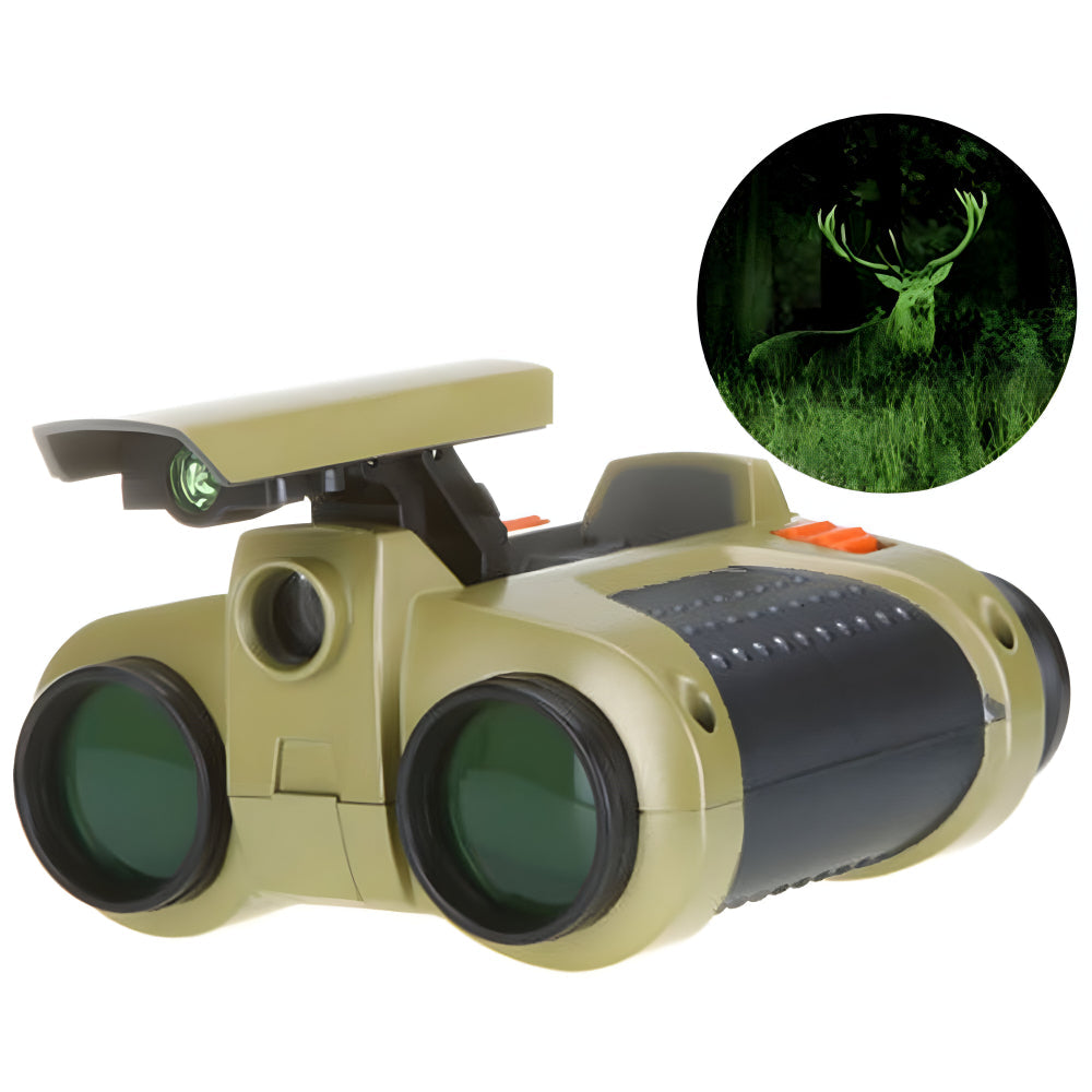 Jumelles pour enfants 4×30 avec vision nocturne résistantes à l'eau pour aventures jour et nuit en plein air | Koossa