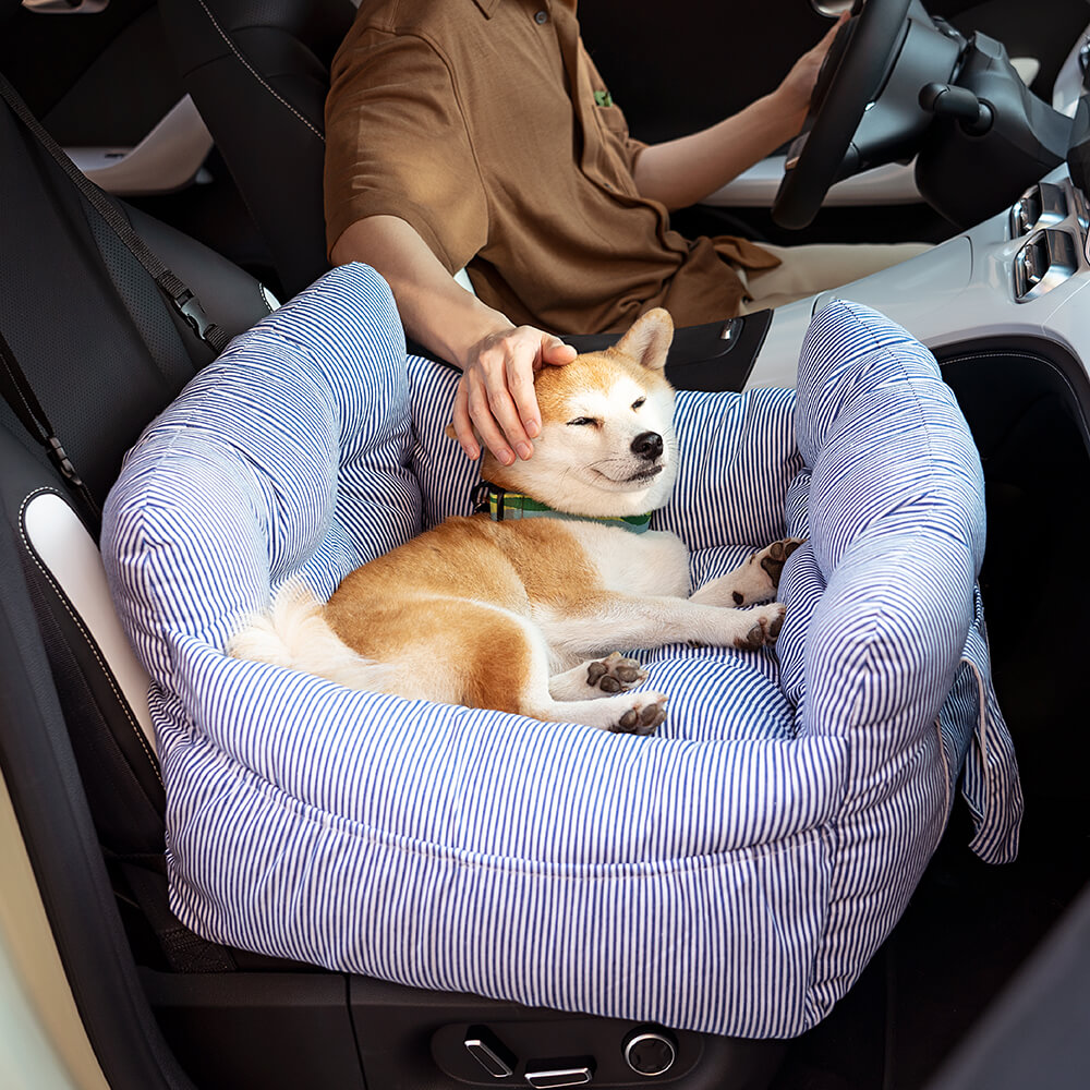 Dog Car Seat Bed Cotton Padded Portable Safety Harness Small Dogs Booster Carrier Shoulder Bag | Koossa