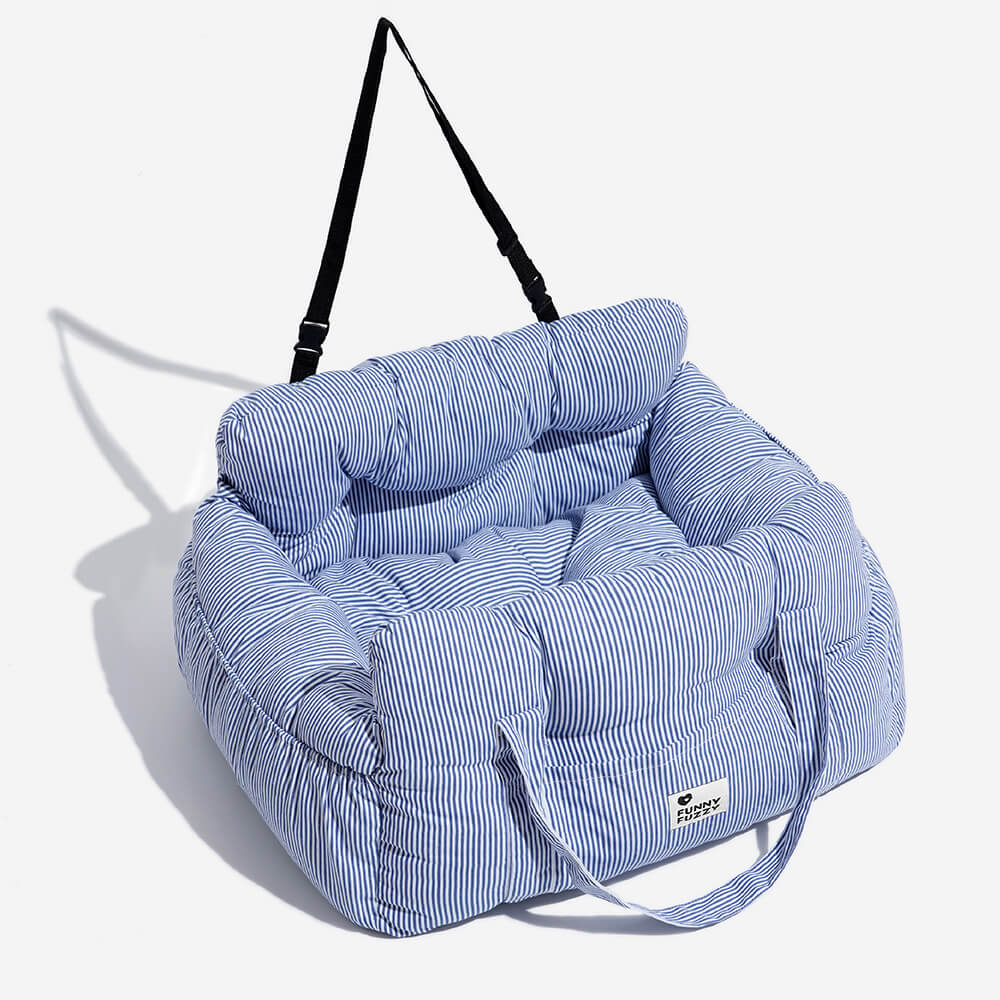Dog Car Seat Bed Cotton Padded Portable Safety Harness Small Dogs Booster Carrier Shoulder Bag | Koossa