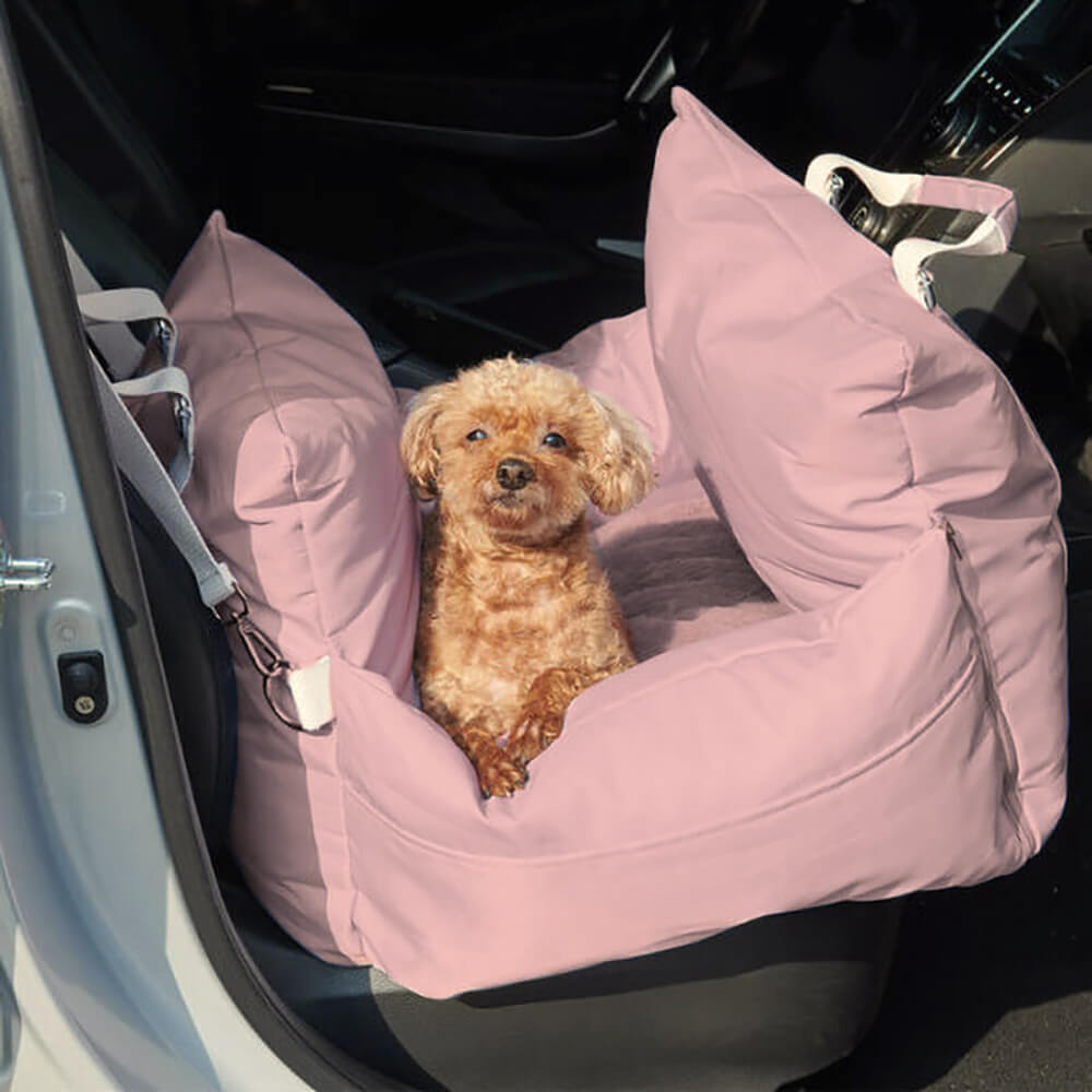 Dog Car Seat Bed Oxford Fabric Waterproof Anti-Slip Safety Buckle Small Medium Dogs Travel Home Carrier | Koossa