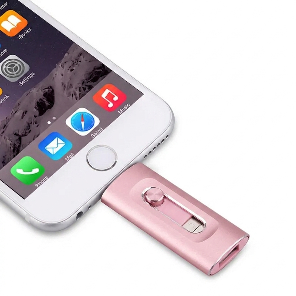 Clé USB 3-en-1 Métal Lightning USB-C USB 3.0 Multi-Appareil iPhone Android Mac PC Stockage Portable Universel | Koossa