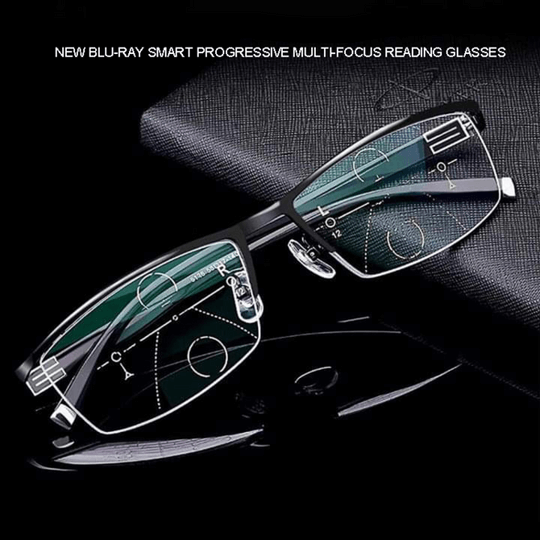 Progressive Reading Glasses — Multifocal Eyewear with Blue Light Protection & Photochromic Lenses | Koossa