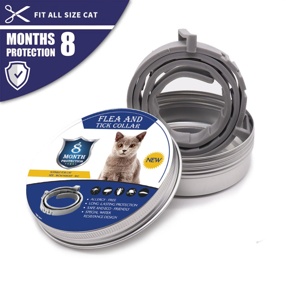 Collier Antiparasitaire Naturel pour Chiens et Chats – Protection 8 Mois – Réglable – Sans Produit Chimique | Koossa