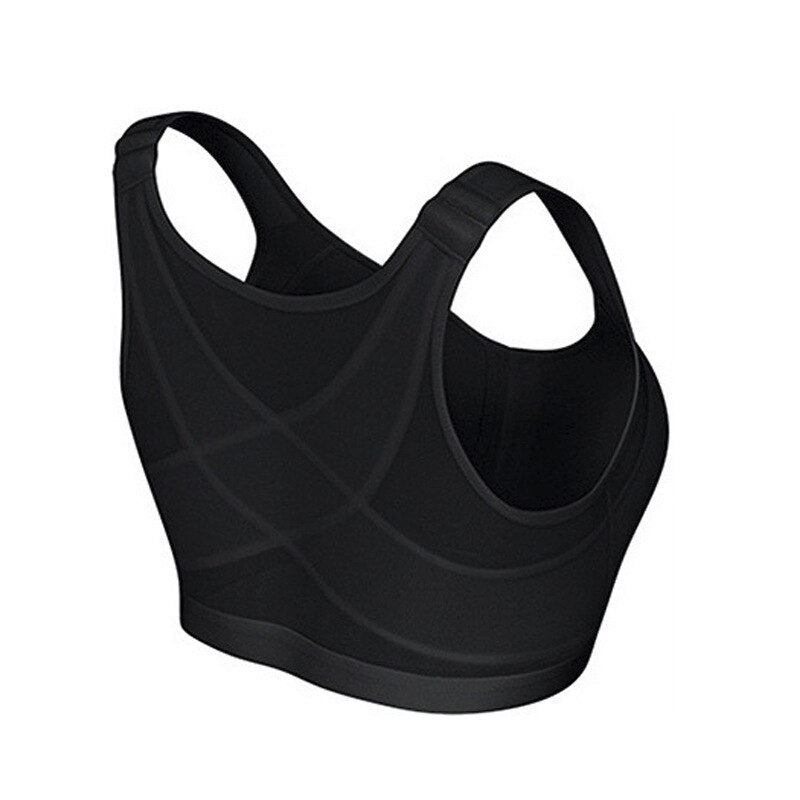 Women's Posture Support Bra, Back Support Front Closure Bra with Adjustable Straps, Breathable Everyday Comfort Shoulder Support | Lonoma