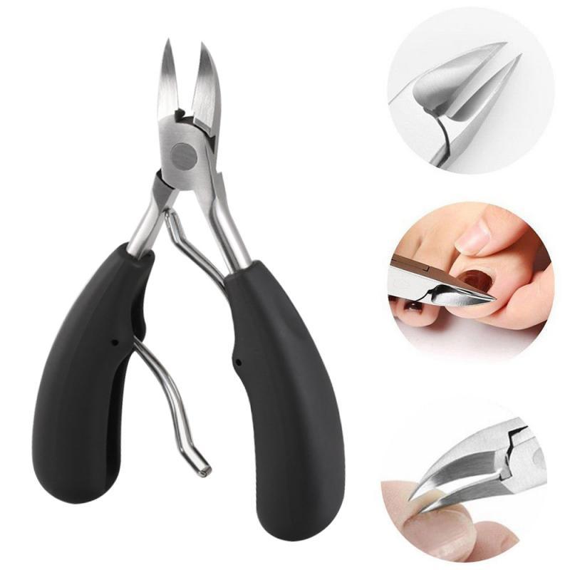 Ciseaux à ongles d'orteils en acier inoxydable lames courbes grip antidérapant pédicure professionnelle | Koossa