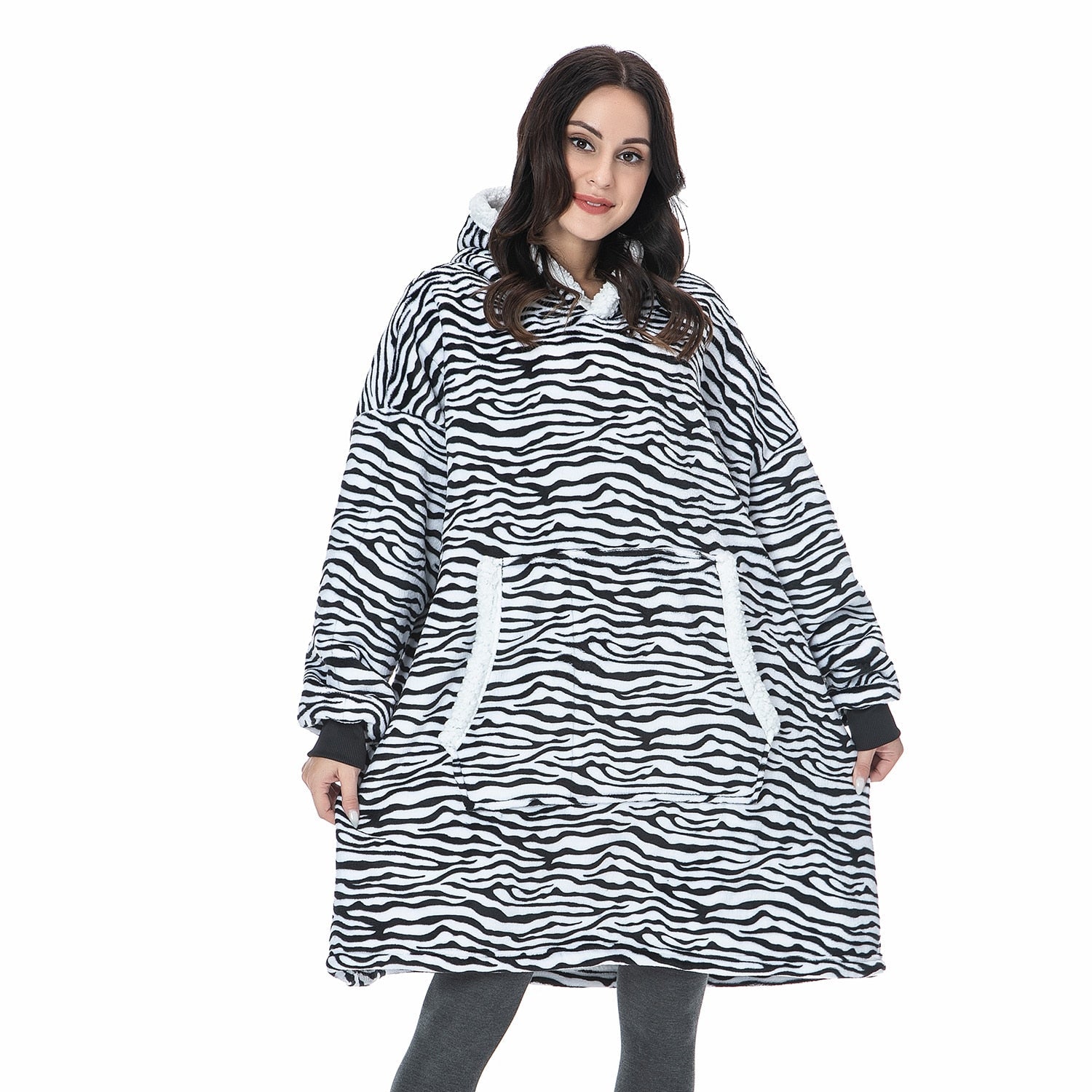 Oversized Hooded Blanket Wrap — Cosy Loungewear for Relaxing at Home & Snuggling on the Sofa | Koossa