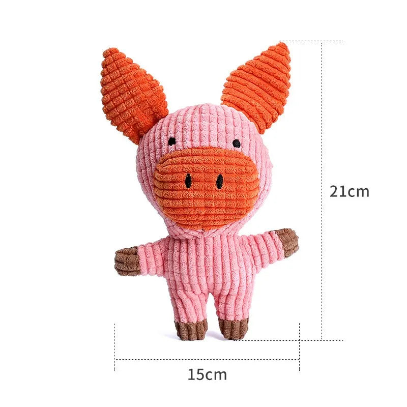 Interactive Plush Animal Toy for Dogs — Durable Bite-Resistant Pet Toy for Play & Fetch | Koossa