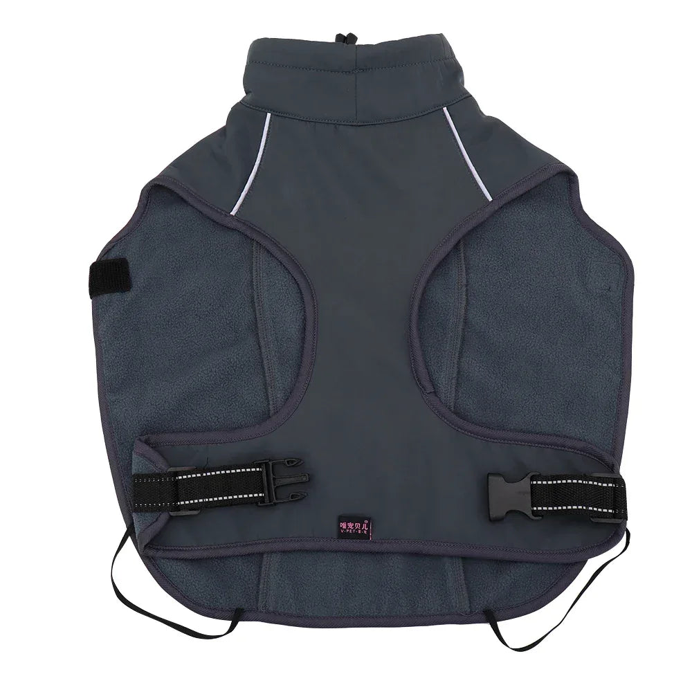 Dog Coat Waterproof Fleece Lined Reflective Warm Winter Padded Jacket Small Medium Large | Koossa