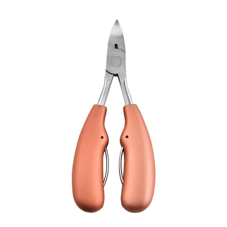 Ciseaux à ongles d'orteils en acier inoxydable lames courbes grip antidérapant pédicure professionnelle | Koossa