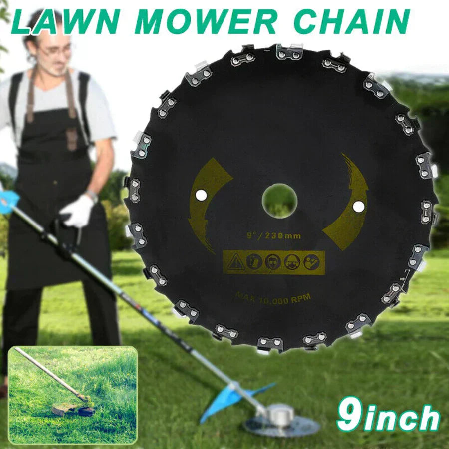Débroussailleuse Manuelle à Lames Acier 23 cm pour Herbes Denses Bordures de Jardin Terrain Naturel Entretien | Koossa