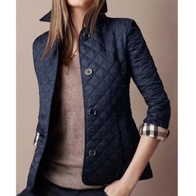 Tailored Diamond Quilted Jacket for Women in Five Refined Colours | Lightweight Button-Front Design for Effortless Layering Through Autumn and Winter | Koossa