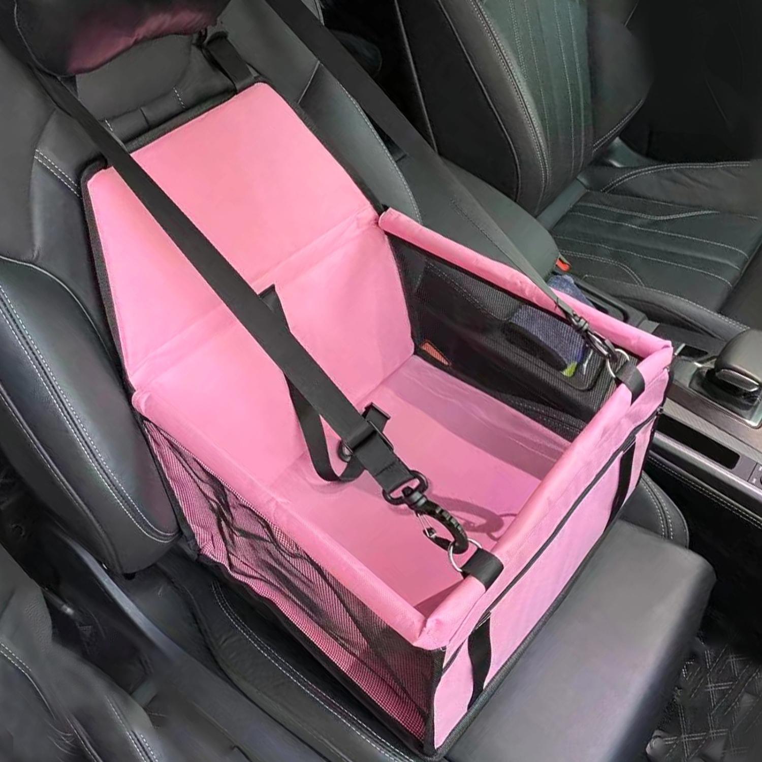 Dog Car Seat Booster Waterproof Oxford Anti-Slip Small Medium Dogs Travel Safety Seat Belt Strap Elevated Pet Car Seat Protector | Koossa