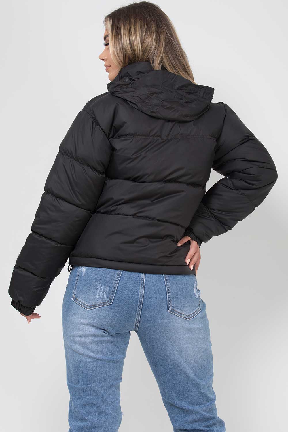 Women's Insulated Long Puffer Coat with Hood – Adjustable Drawstring, Hip-Length Coverage, Secure Zipper Pockets – Winter Warmth for | Lonoma