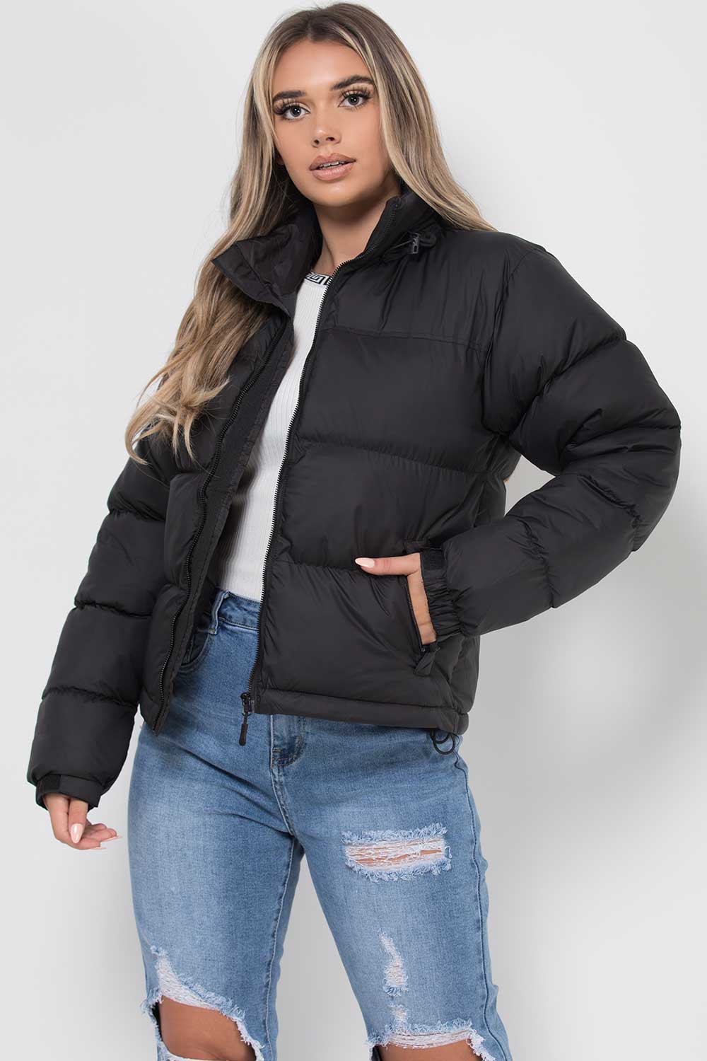Women's Insulated Long Puffer Coat with Hood – Adjustable Drawstring, Hip-Length Coverage, Secure Zipper Pockets – Winter Warmth for | Lonoma