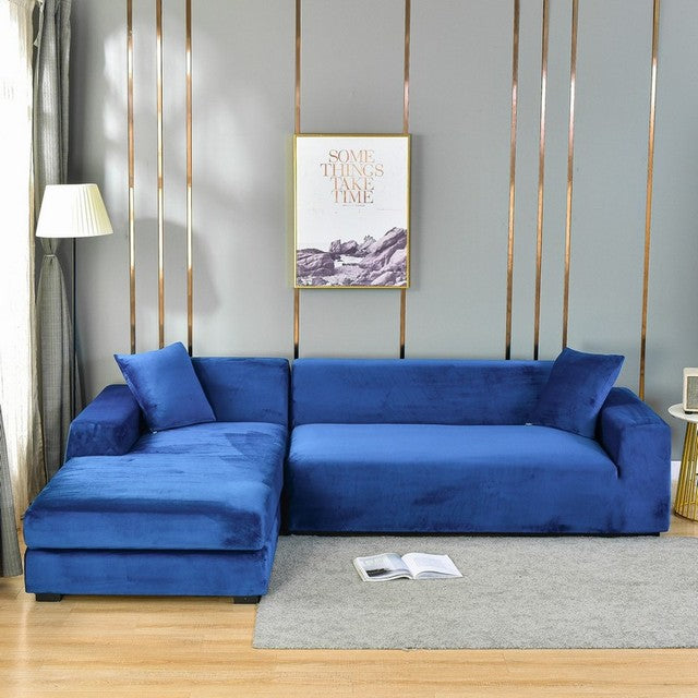 Stretch Velvet Sofa Slipcover, Universal Fit Couch Cover for Living Room, Armchair, Loveseat & 3-Seater Furniture Protector | Lonoma